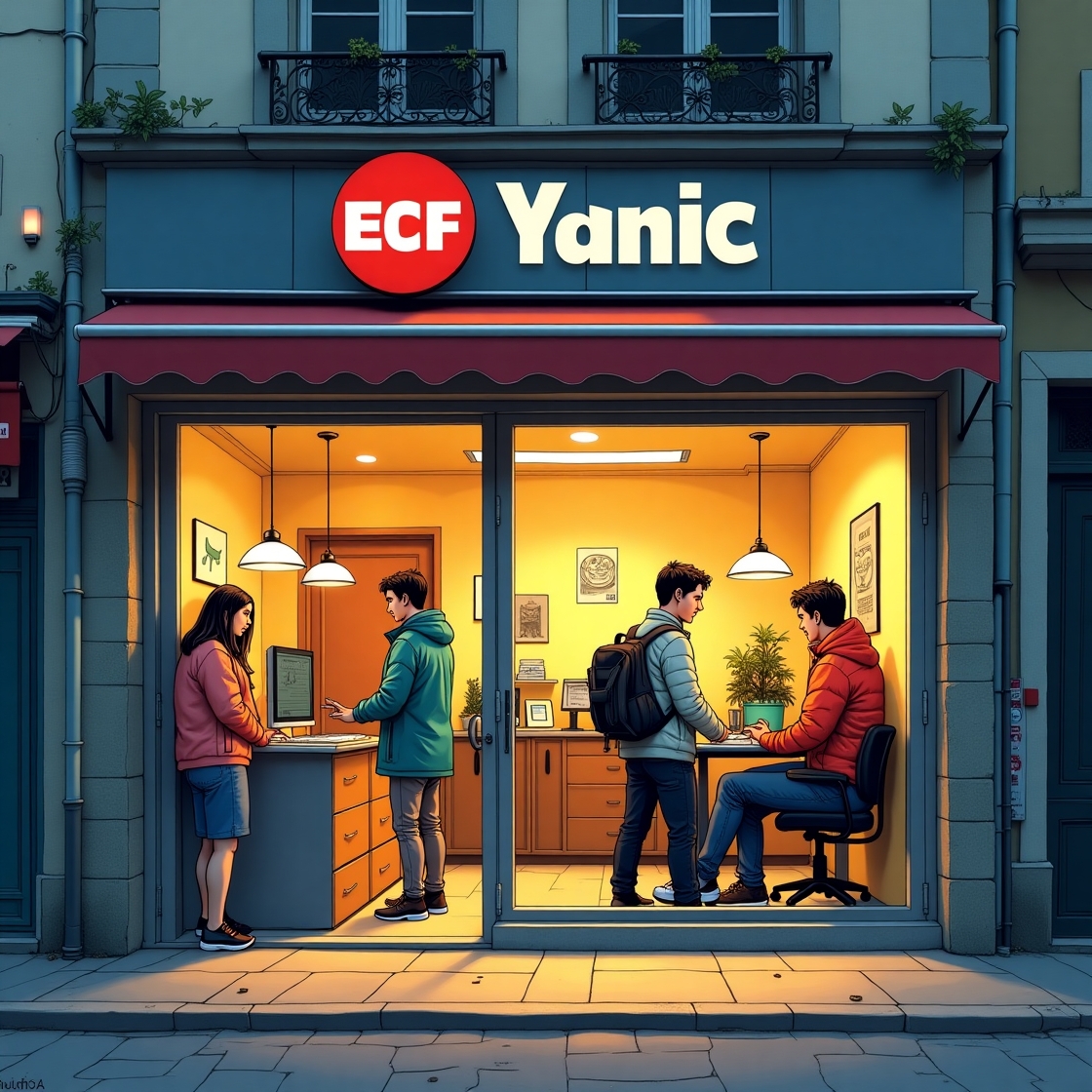 illustration Auto école
