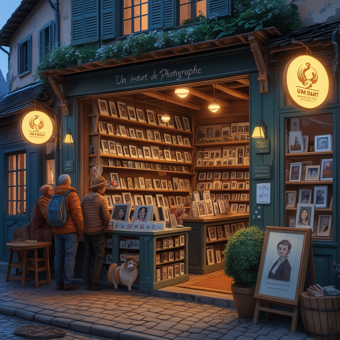 illustration boutique de photographe