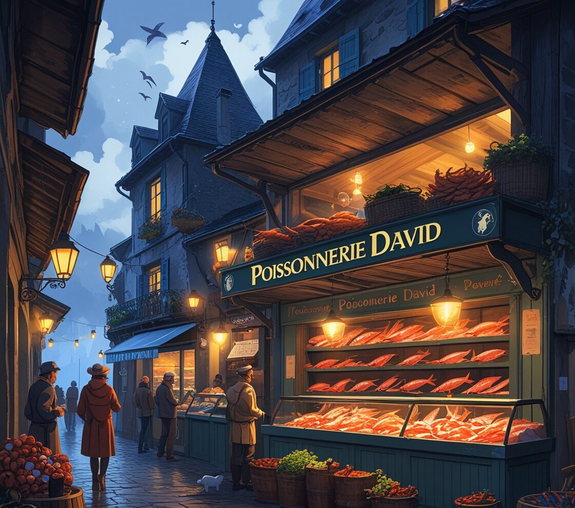illustration poissonnerie Davis
