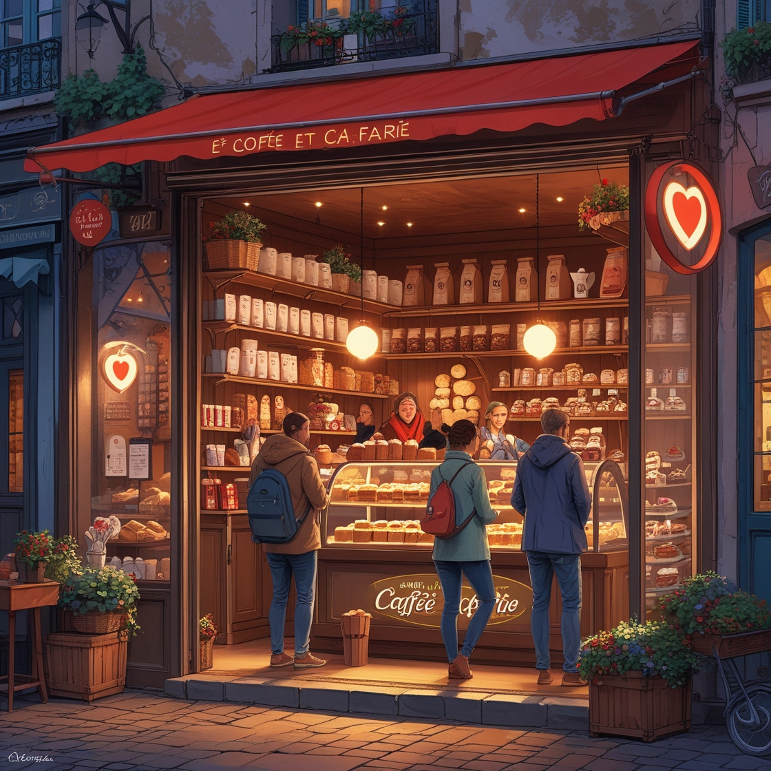 Illustration au cœur qui bat la chamade