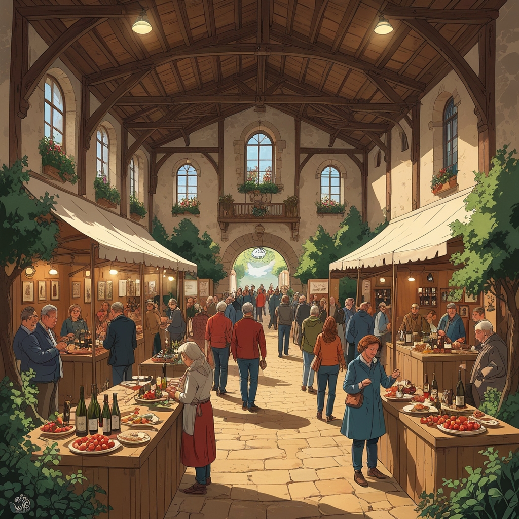 illustration salon du vin et de la gastronomie