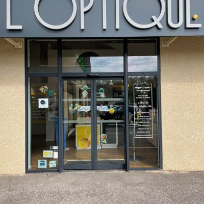devanture de la boutique l'optique