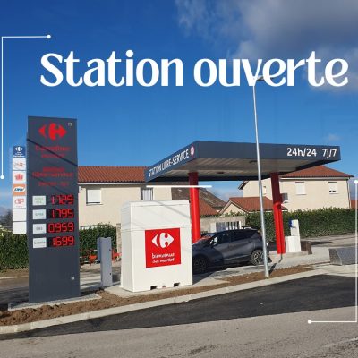Station service de Carrefour Market