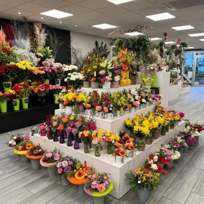 présentoir centrale fleurs