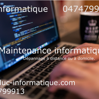 image d'ordinateur avec les missions de Luc Informatique