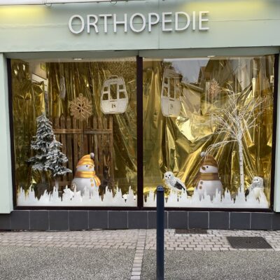 Vitrine extérieure décoré pour noël
