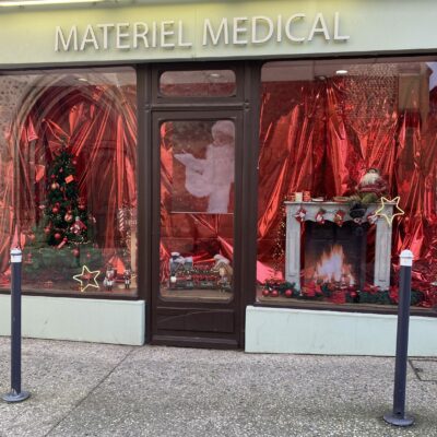 Vitrine extérieure décoré pour noël