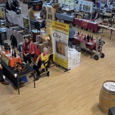 Salon du vin pris du dessus